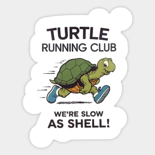 Turtle Running Club Sticker
